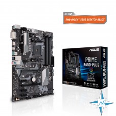 Материнская плата AM4, AMD, ASUS PRIME B450-PLUS