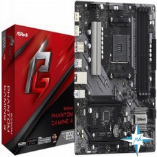 Материнская плата AM4, AMD, ASRock B550M PHANTOM GAMING 4