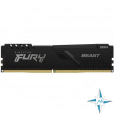 Модуль памяти DDR-4 noECC Unbuf DIMM, 8GB, Kingston Fury (ex.HyperX), 3600 U, KF436C17BB/8 