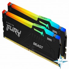 Модуль памяти DDR-5 noECC Unbuf DIMM, 16GB, Kingston, 5600 U, 2Rx8, KF556C40BBAK2-16 