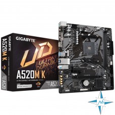 Материнская плата AM4, AMD, GIGABYTE A520M K