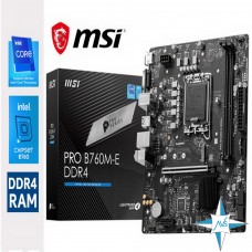Материнская плата LGA 1700, MSI PRO B760M-E