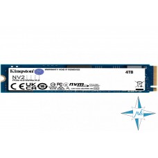 SSD M.2 PCI Express 4.0, 4TB, Kingston, SNV2S/4000G