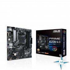 Материнская плата AM4, AMD, ASUS PRIME A520M-A II/CSM