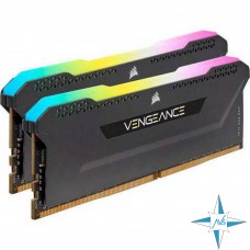 Модуль памяти DDR-4 noECC Unbuf DIMM, 16GB, Corsair, 3200 U, 2Rx8, CMH16GX4M2Z3200C16
