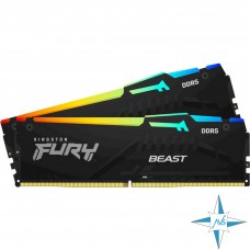 Модуль памяти DDR-5 noECC Unbuf DIMM, 64GB, Kingston, 5200 U, 2Rx32, KF552C36BBEAK2-64