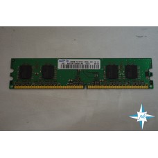Модуль памяти DDR-2 noECC Unbuf DIMM, 256 Mb, SAMSUNG, PC2-3200U-333-12-C1
