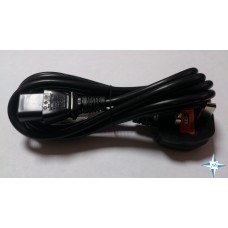 Кабель питания с заземлением BS-1363/5A/250V с предохранителем /IEC 60320 C13, 10А/250В (3x0,75), длина 1,8 м.