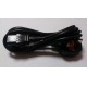 Кабель питания с заземлением BS-1363/5A/250V с предохранителем /IEC 60320 C13, 10А/250В (3x0,75), длина 1,8 м.