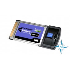 Сетевой адаптер беспроводный Linksys WPC54G 802.11G Wireless PCMCIA Card