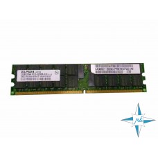 Модуль памяти DDR-2 ECC Reg DIMM, 2 Gb, Elpida EBE21RD4AGFB-4A-E/2G, 333 Mhz, PC2-3200