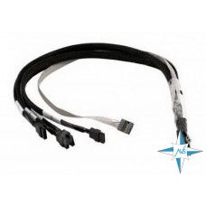 Кабель интерфейсный Mini SAS SFF-8087 - 4x SATA (Mini-SASx4 - 4xSATA) 1.0м + SideBand