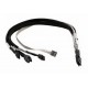 Кабель интерфейсный Mini SAS SFF-8087 - 4x SATA (Mini-SASx4 - 4xSATA) 1.0м + SideBand