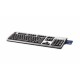 Клавиатура HP KUS0133, silver-black, USB with Smartcard Reader