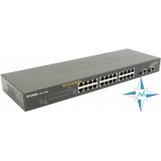 Коммутатор D-Link Switch, DES-1226G, порты 26xRJ45, 2xSFP