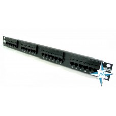 19" 1U Патч-панель 24 порта CAT5e UTP
