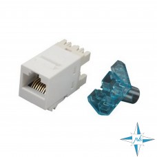 Модульное гнездо UTP 110 Connect SL-типа, RJ-45 Кат.5Е, AMP 1375191-3