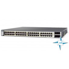 Коммутатор Cisco Catalyst 3750E PoE-48, WS-C3750E-48PD-S, порты 48xRJ45