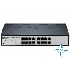 Коммутатор D-Link Switch, DES-1100-16, порты 16xRJ45