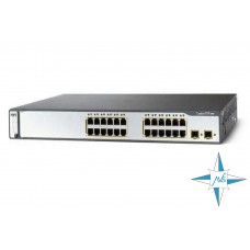Коммутатор Cisco Catalyst 3750, WS-C3750-24PS-S, порты 24RJ45, 2xSFP